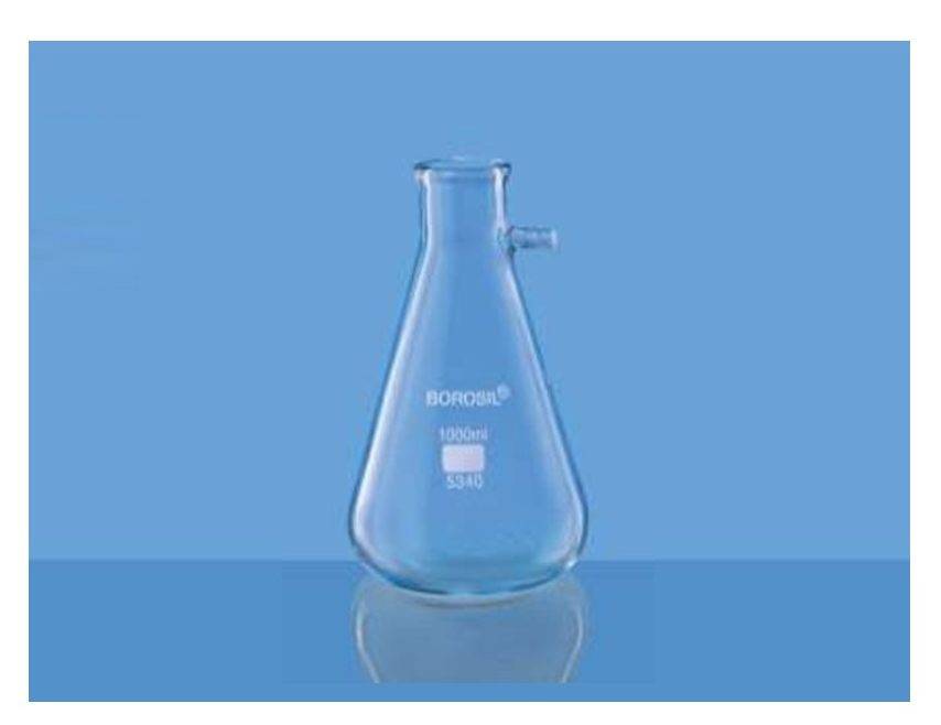 Borosil 5340 Filtering Flask Bolt Neck with Tubulation Aggstrom
