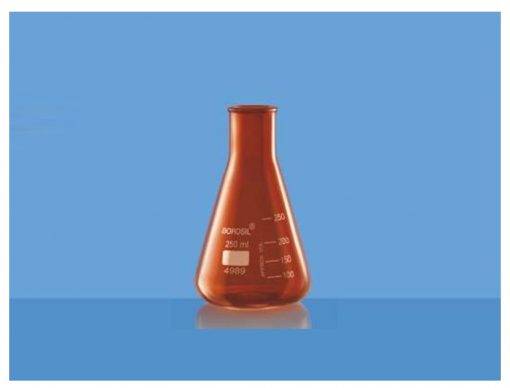 borosil-erlenmeyer-flask-graduated-conical-amber-with-narrow-mouth-e1630028767329