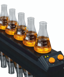 5-POSITION DIGITAL MAGNETIC STIRRER WITH HEATING (Analog)