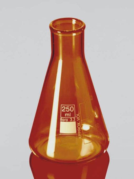 Flask-Amber-Conical-Graduated-Erlenmeyer-Narrow-Mouth-ASTM