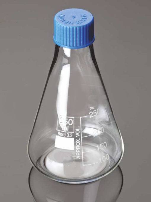 Flask Erlenmeyer, with Screw Cap, ASTM