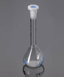 Amber Volumetric Flask, CLASS A, UNSERIALIZED, With Penny Head Stopper, ASTM